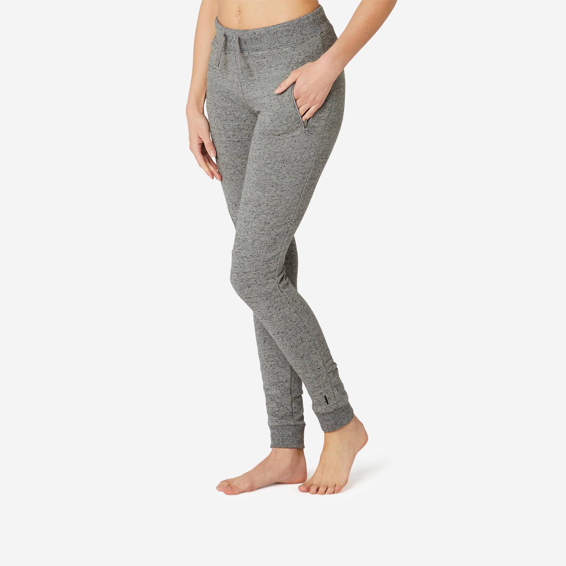 Jogginghose Damen Slim - 520 grau von Domyos