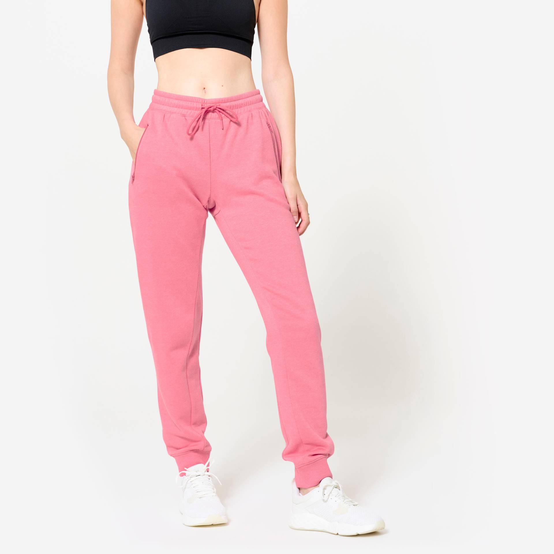 Jogginghose Damen Slim - rosa von Domyos