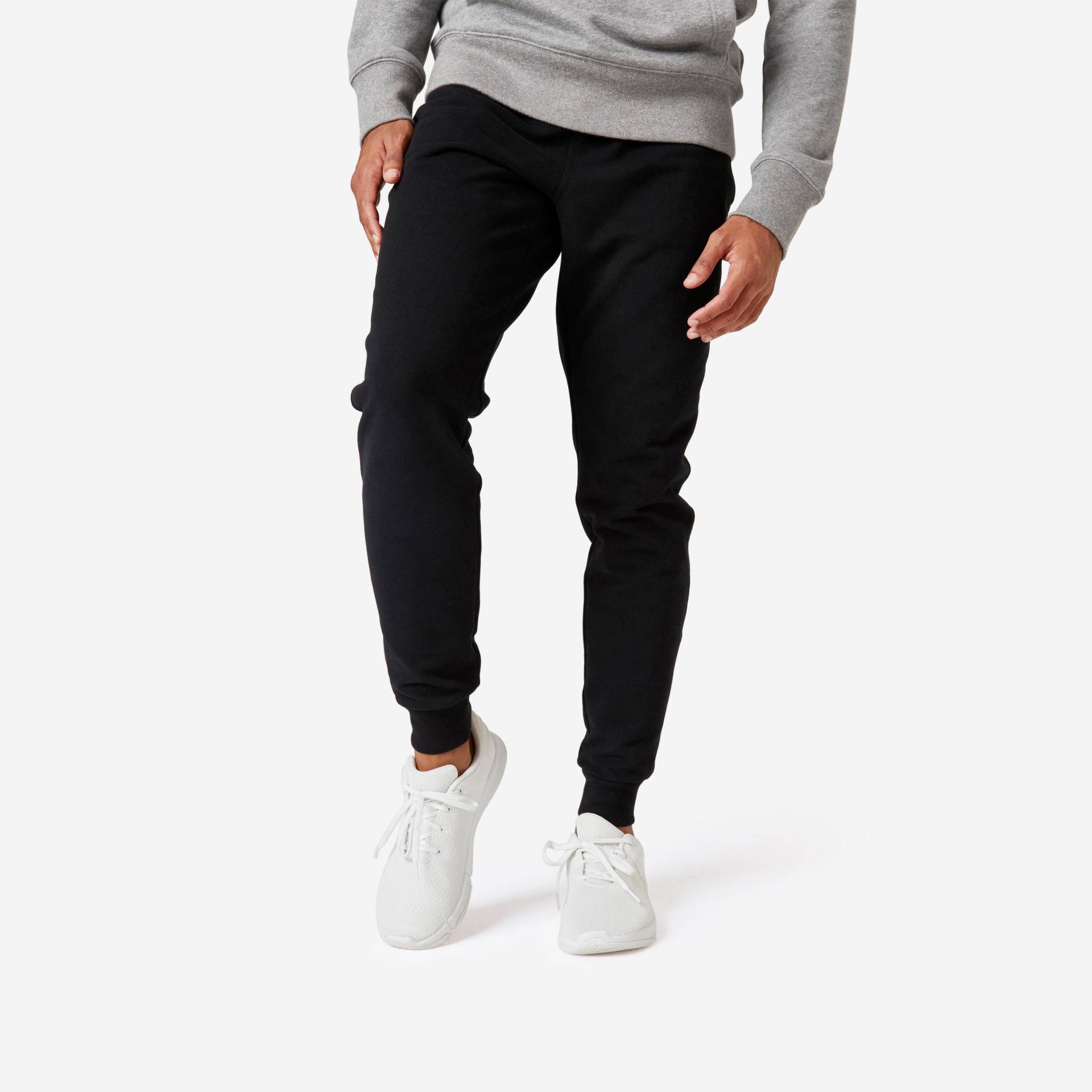 Jogginghose Herren Slim - 500 schwarz von Domyos