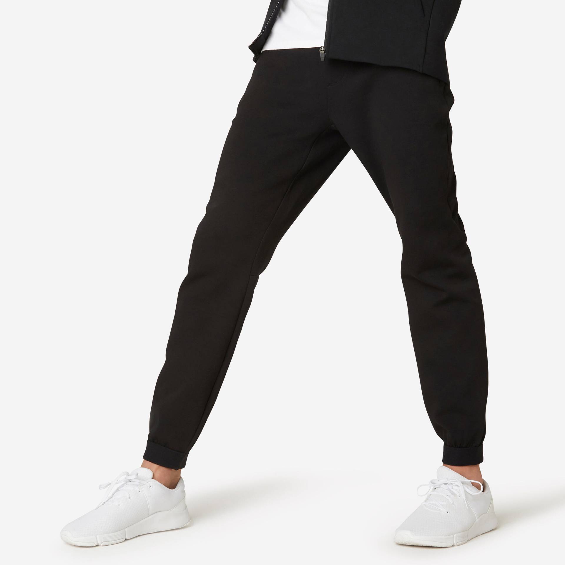 Jogginghose Herren Slim - 500 schwarz von Domyos