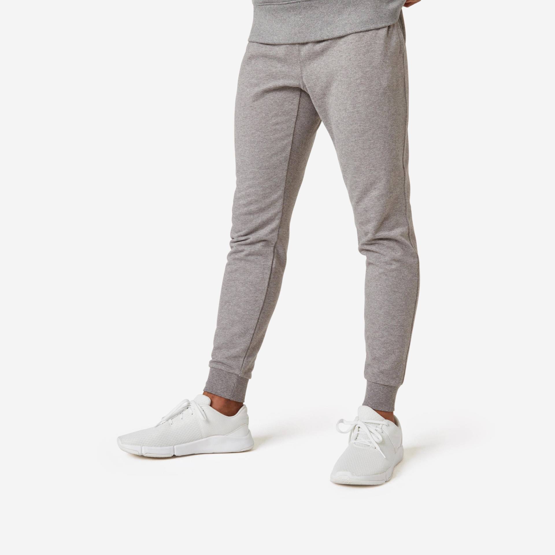 Jogginghose Herren Slim - 500 grau Jogginghose Herren Slim - 500 grau von Domyos