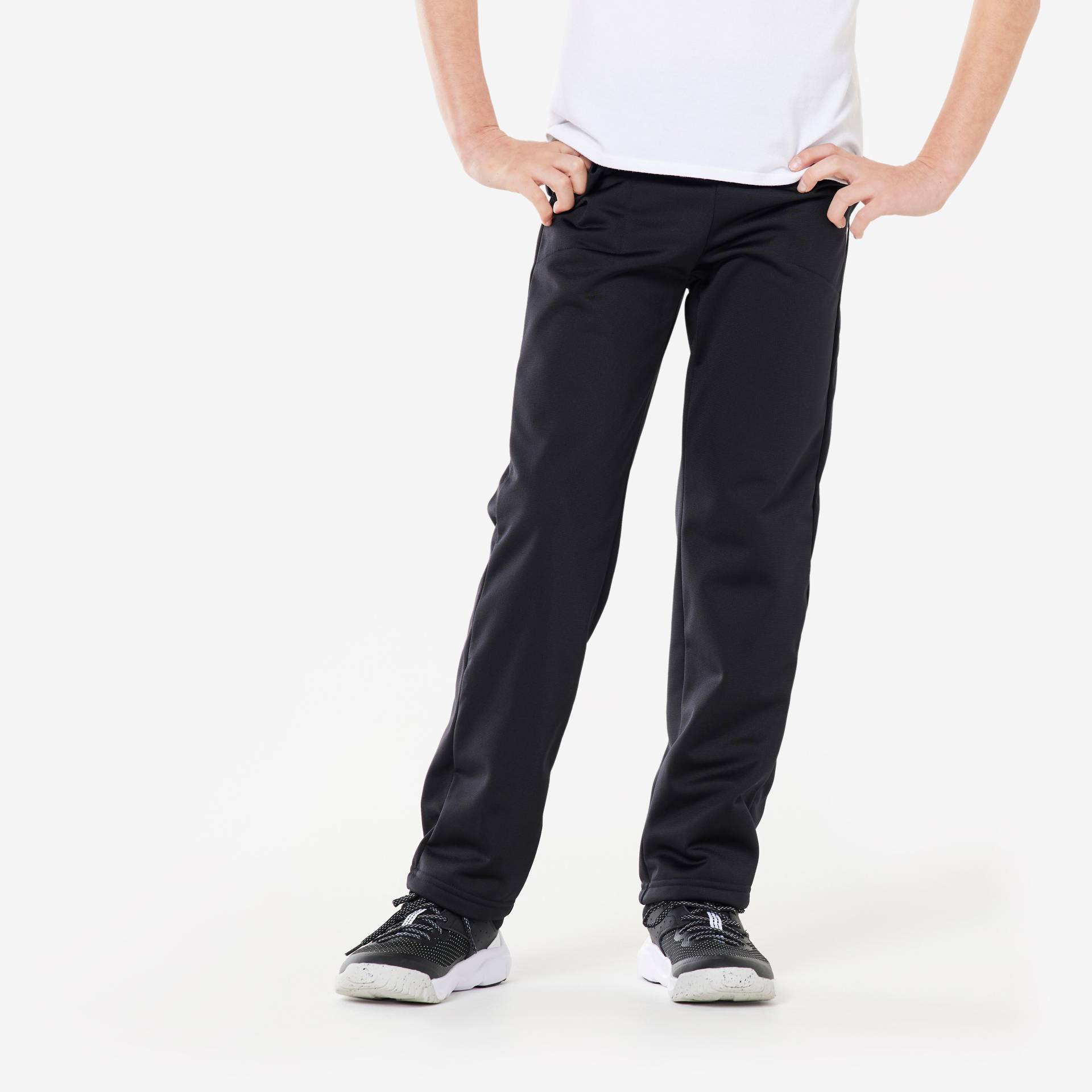 Jogginghose Kinder Basic warm Synthetik atmungsaktiv - schwarz Jogginghose Kinder Basic warm Synthetik atmungsaktiv - schwarz von Domyos