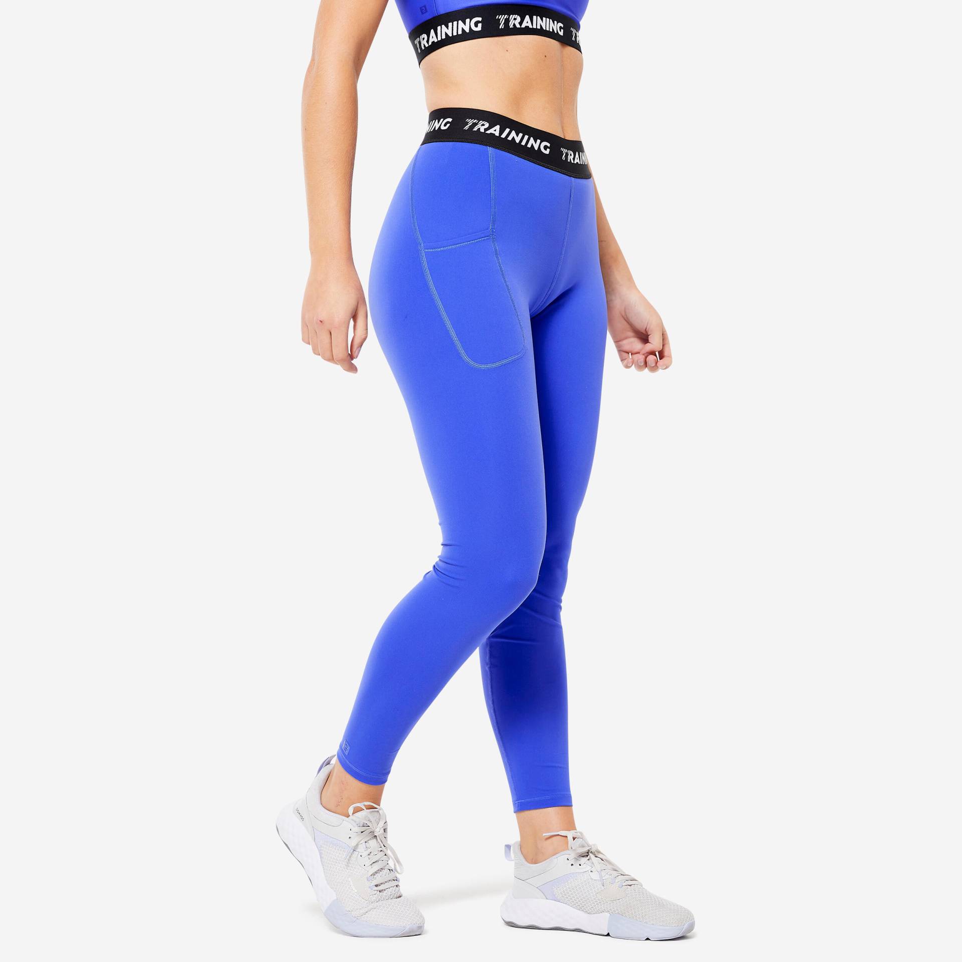 Leggings Damen - 120 blau von Domyos