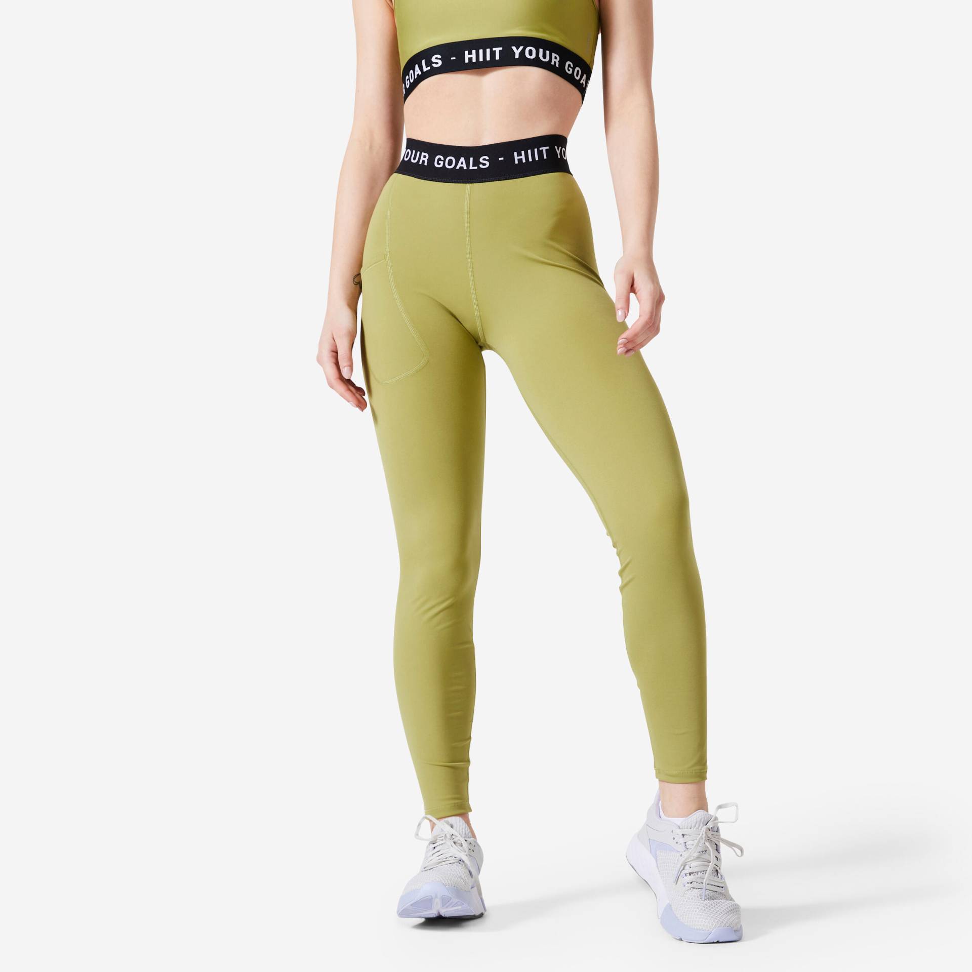 Leggings Damen - 120 grün von Domyos