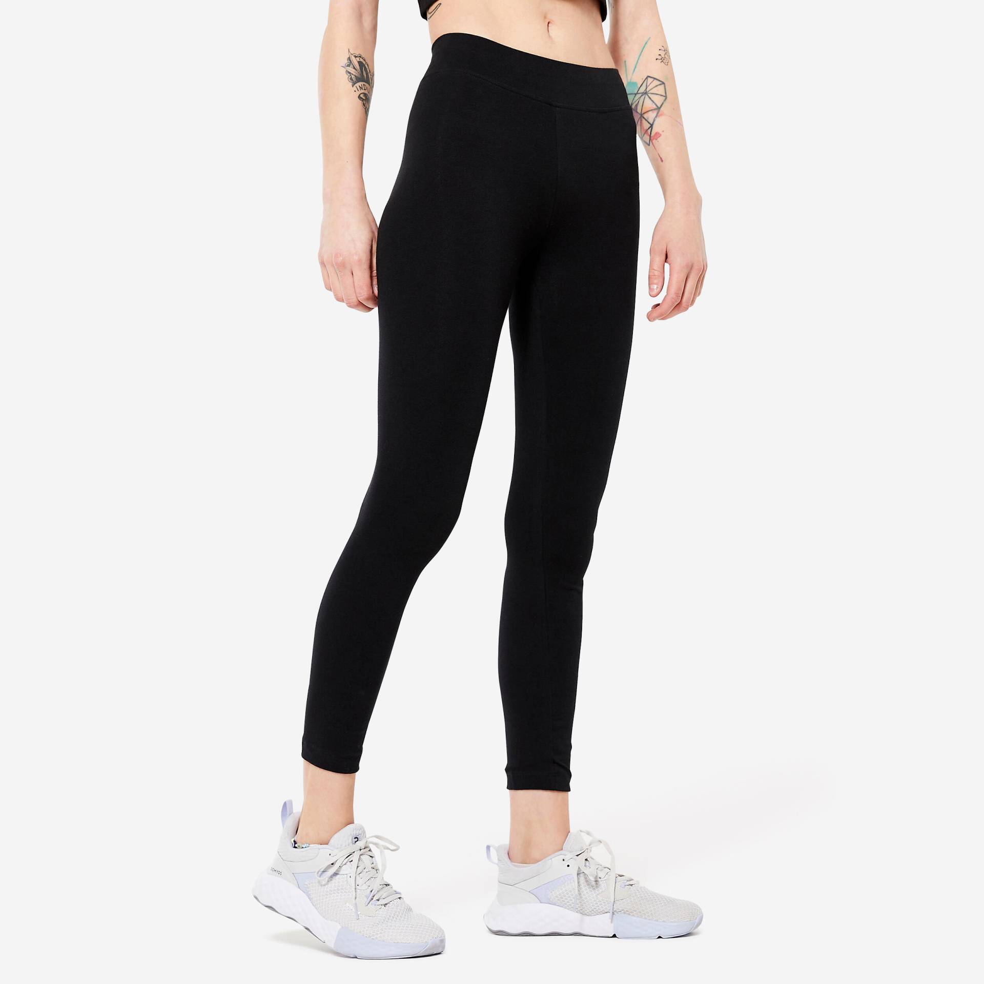 Leggings Slim Gym & Pilates Damen schwarz Leggings Slim Gym & Pilates Damen schwarz von Domyos