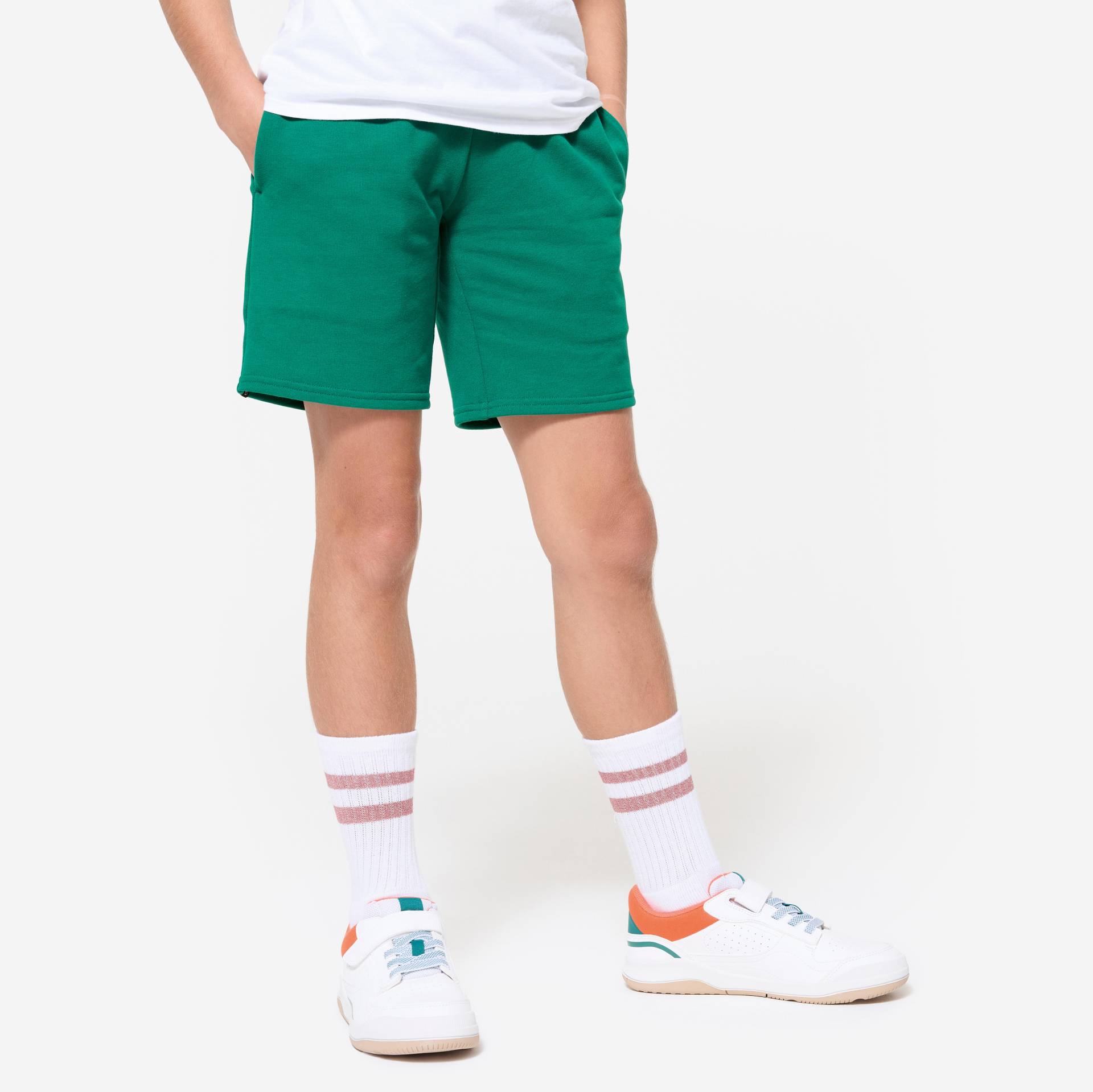Multisport Shorts Kinder Unisex Baumwolle - grün Multisport Shorts Kinder Unisex Baumwolle - grün von Domyos