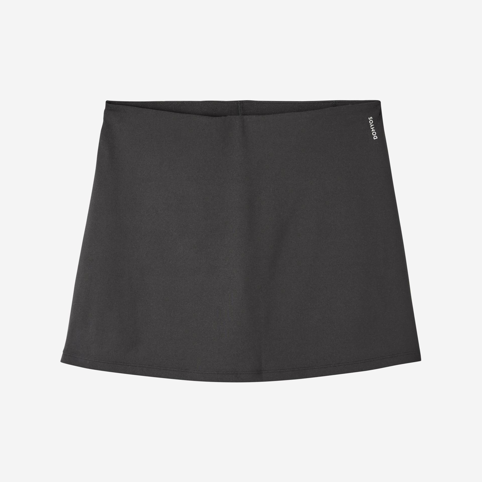 Rock mit integrierten Shorts Damen - schwarz von Domyos