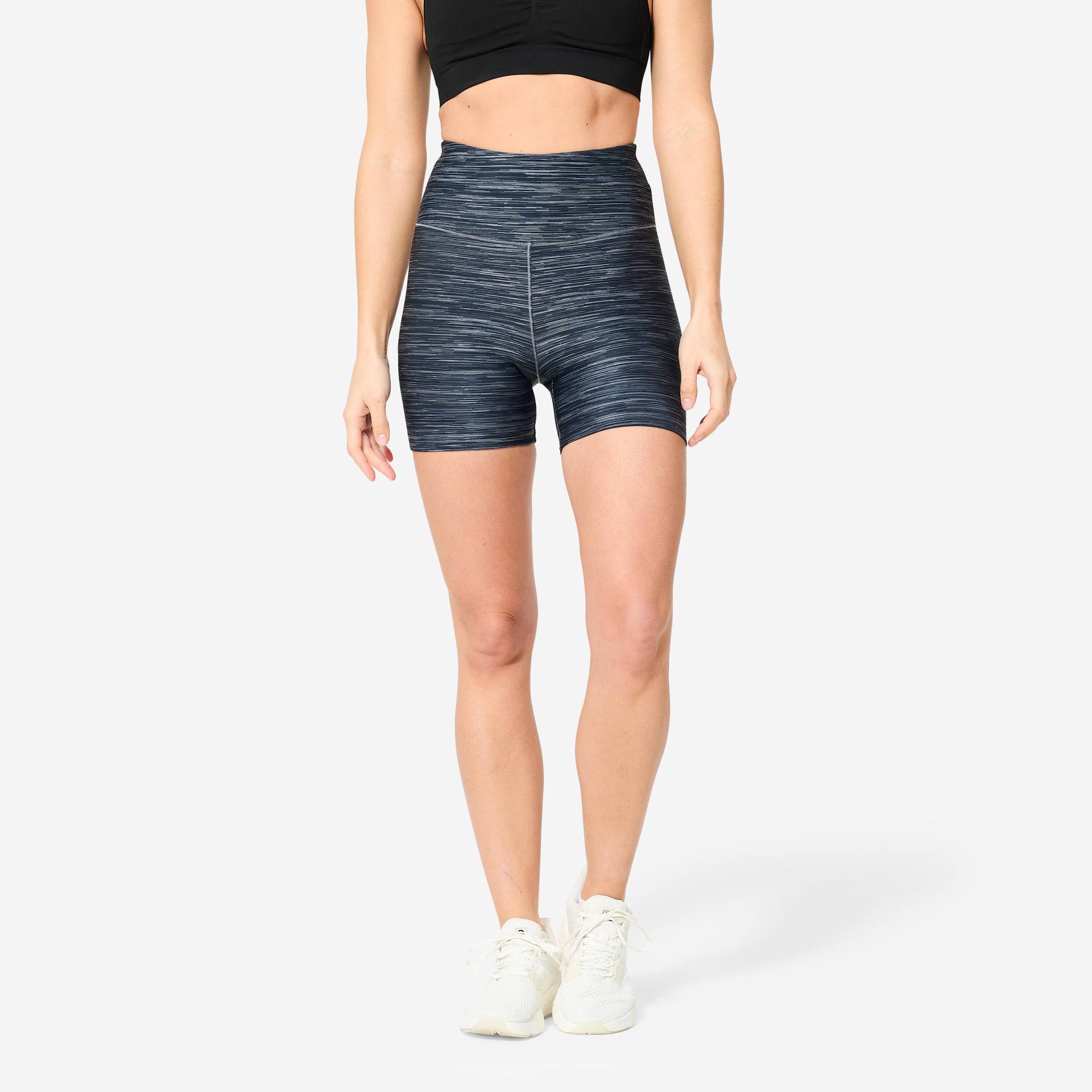 Shorts Fitness Cardio Damen - 100 graumeliert Shorts Fitness Cardio Damen - 100 graumeliert von Domyos