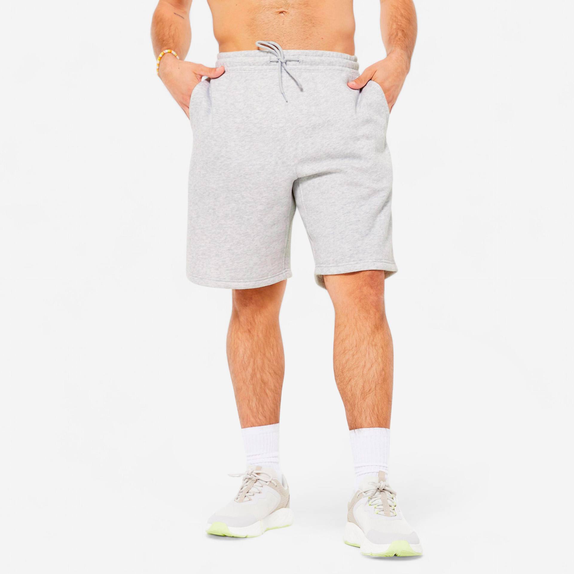 Shorts Herren Baumwollgewebe - grau Shorts Herren Baumwollgewebe - grau von Domyos