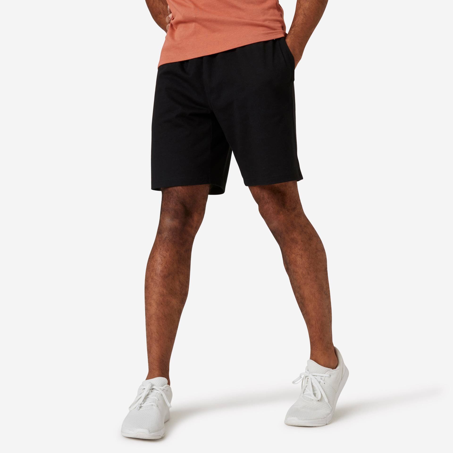 Shorts Herren - Essentials 500 schwarz von Domyos