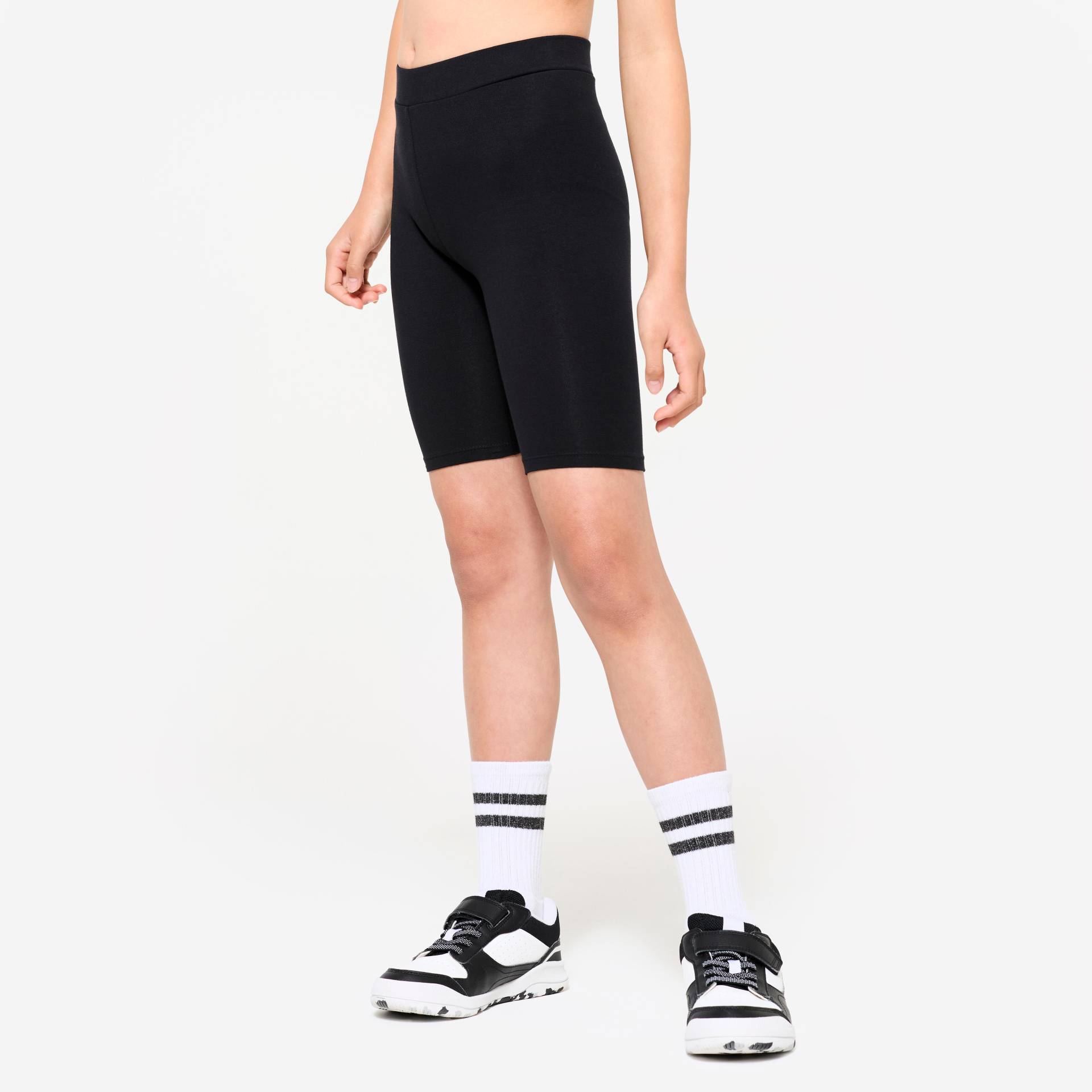 Sporthose Radlerhose Kinder Mädchen Baumwolle - schwarz Sporthose Radlerhose Kinder Mädchen Baumwolle - schwarz von Domyos