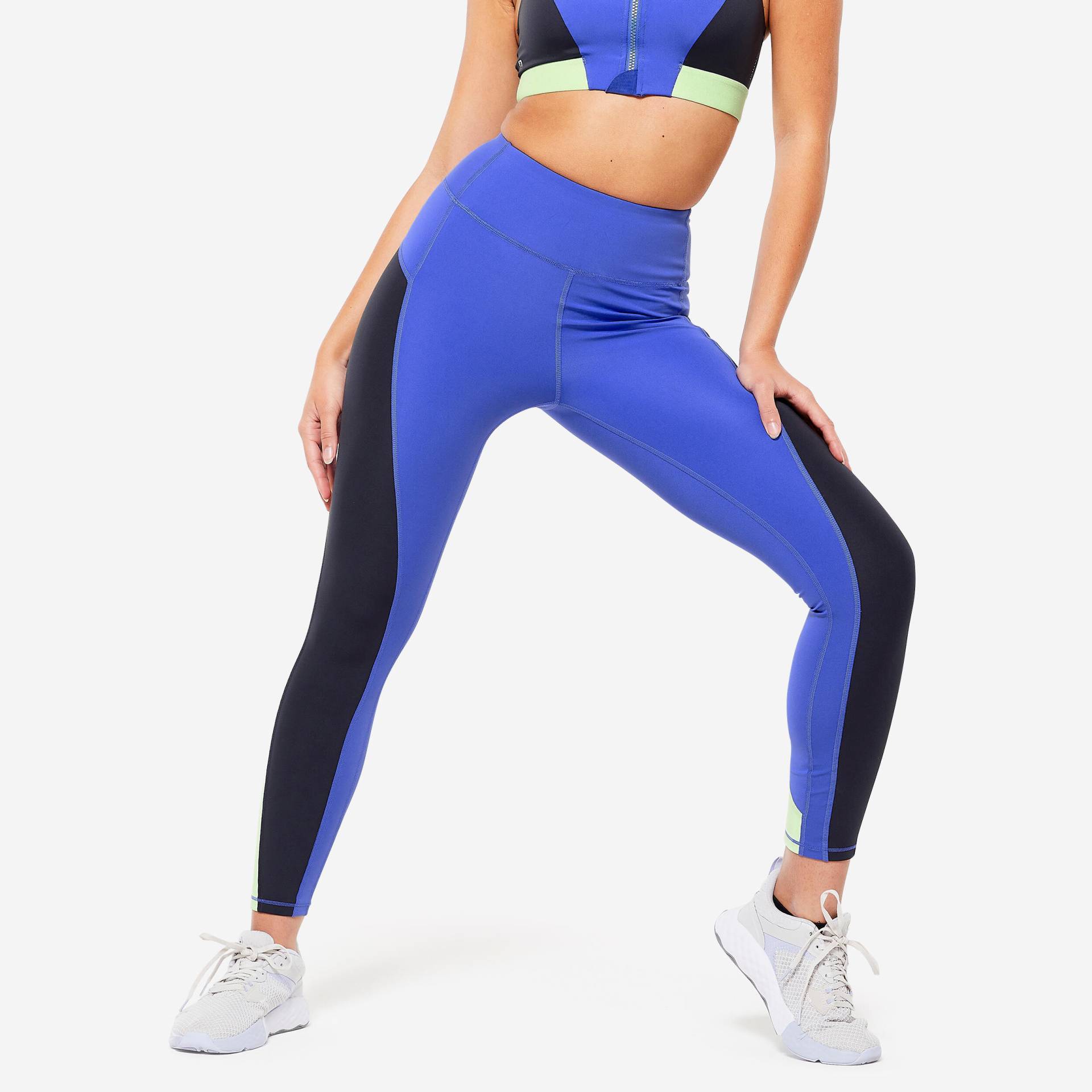 Sportleggings Damen hoher Taillenbund - Print Sportleggings Damen hoher Taillenbund - Print von Domyos