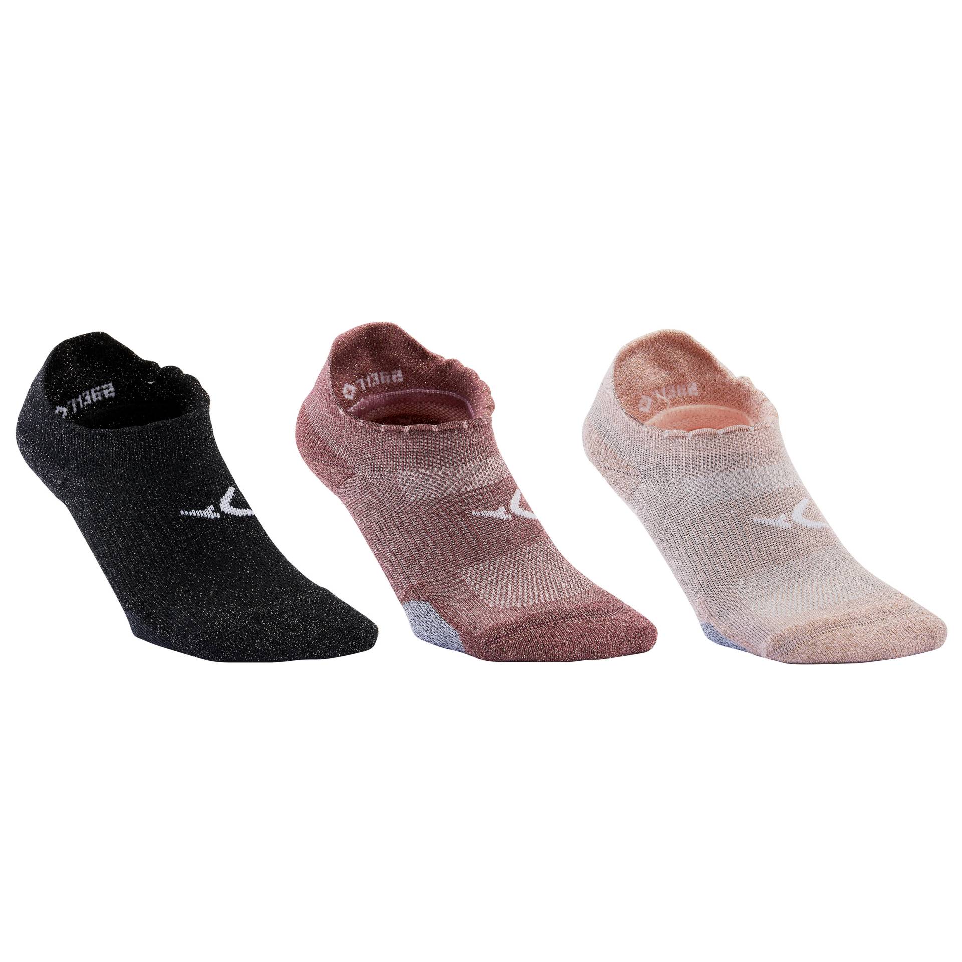 Sportsocken Invisible Fitness mit Pailletteneffekt Sportsocken Invisible Fitness mit Pailletteneffekt von Domyos