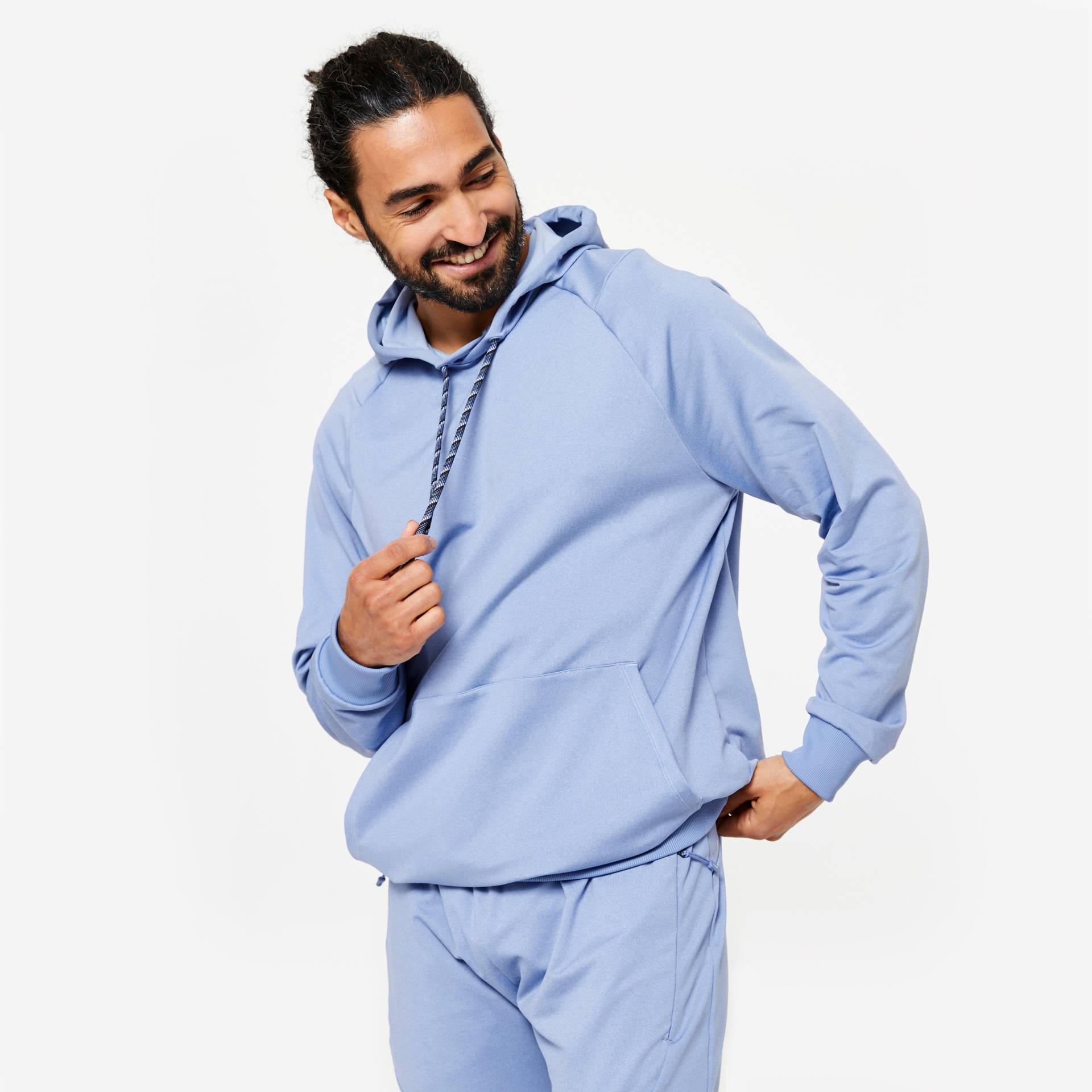 Sweatshirt Damen/Herren atmungsaktiv - blau von Domyos