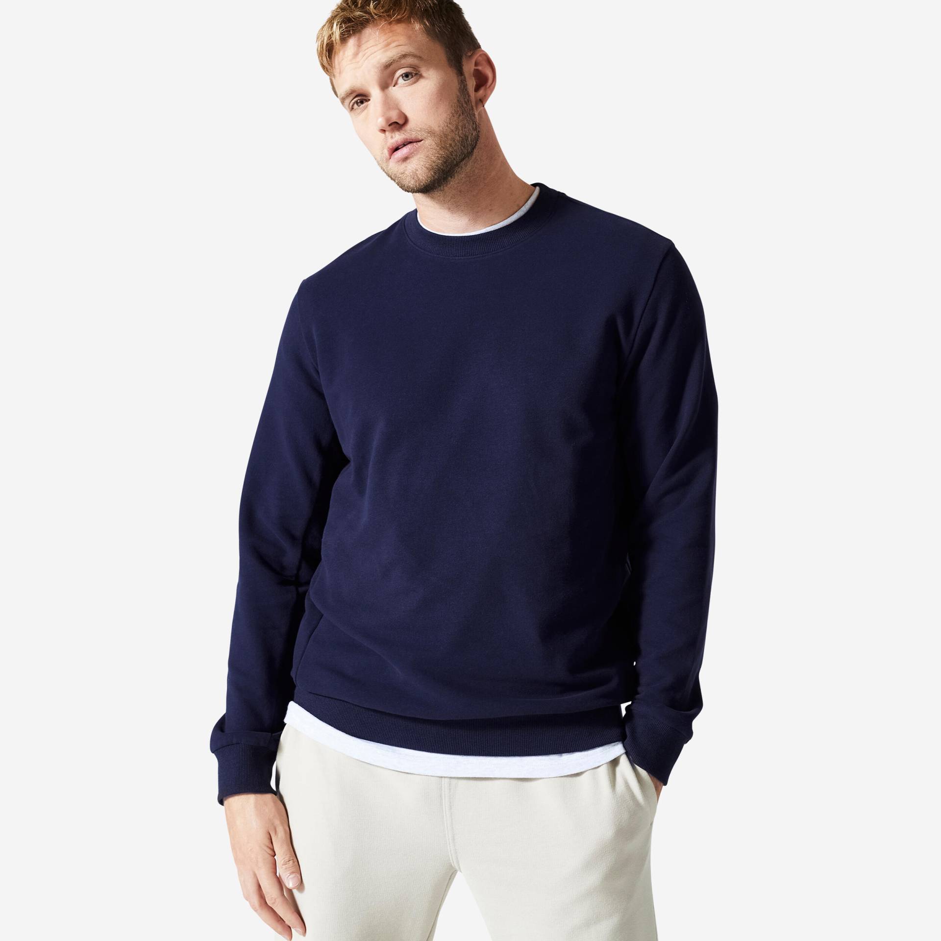 Sweatshirt Herren - 100 dunkelblau von Domyos
