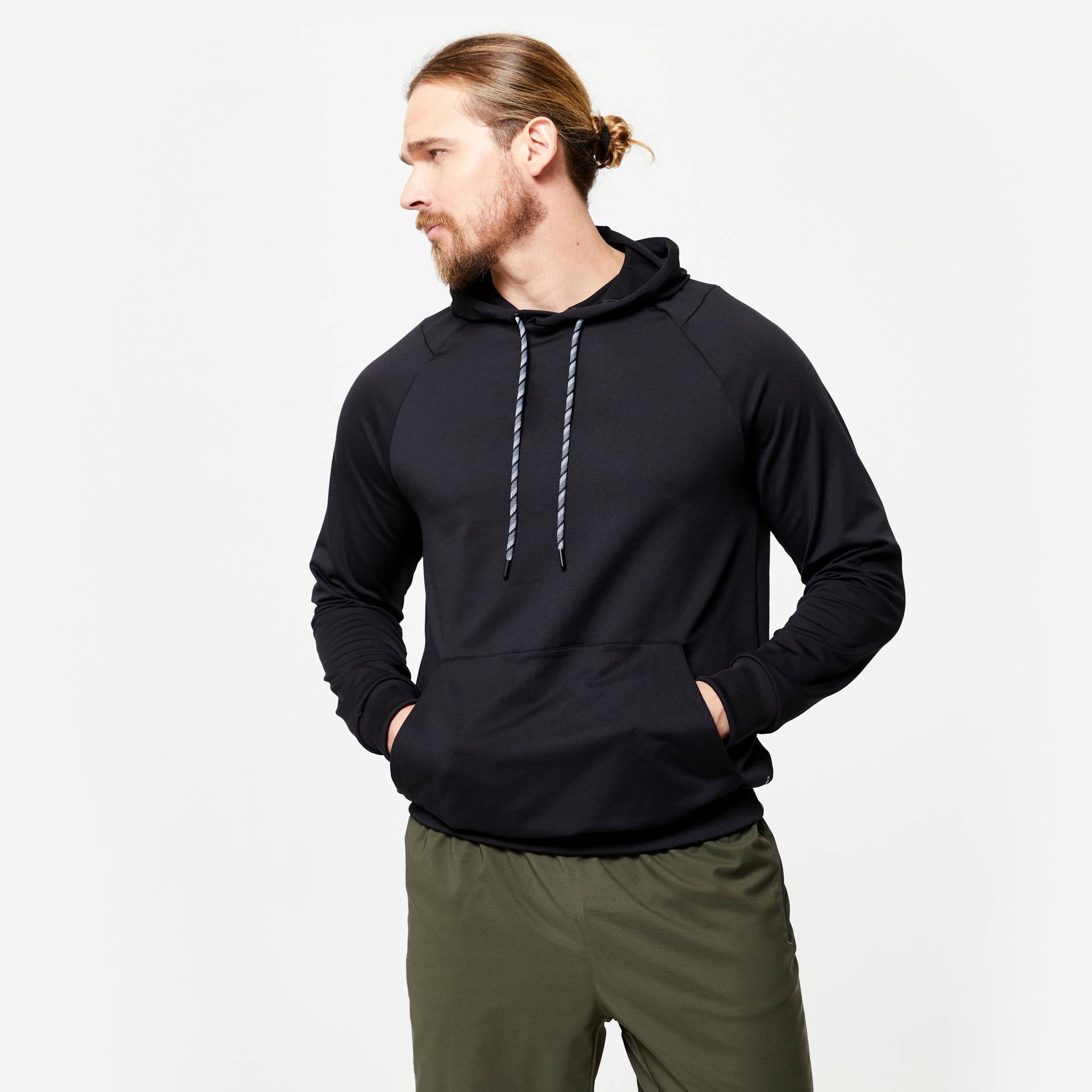 Sweatshirt Herren - 100 schwarz von Domyos