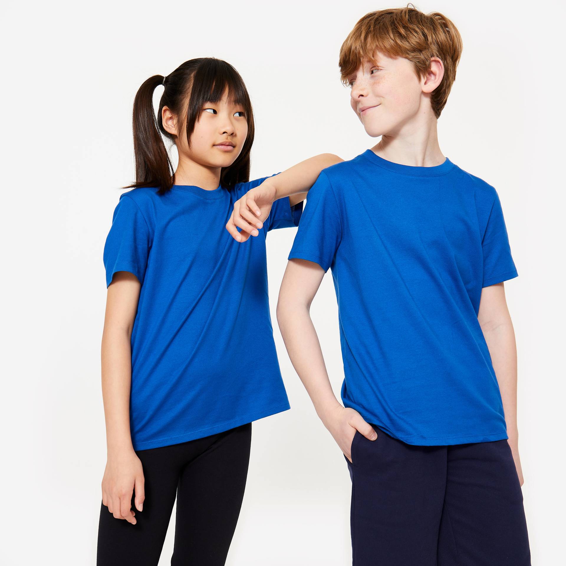 T-Shirt Baumwolle Kinder - blau T-Shirt Baumwolle Kinder - blau von Domyos