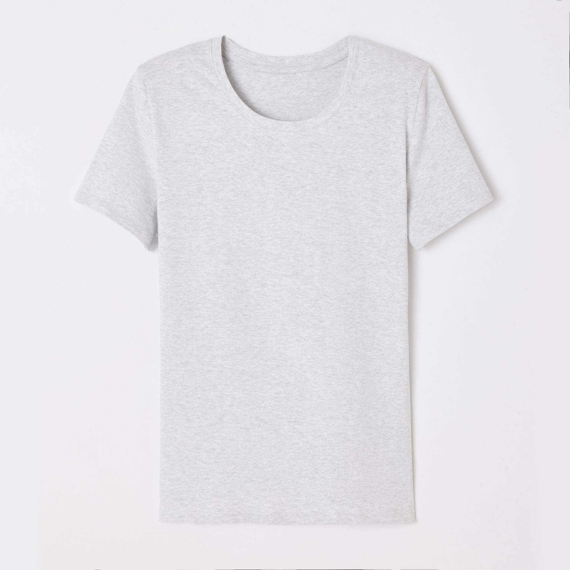 T-Shirt Damen - 500 Essential Post Consumer grau von Domyos