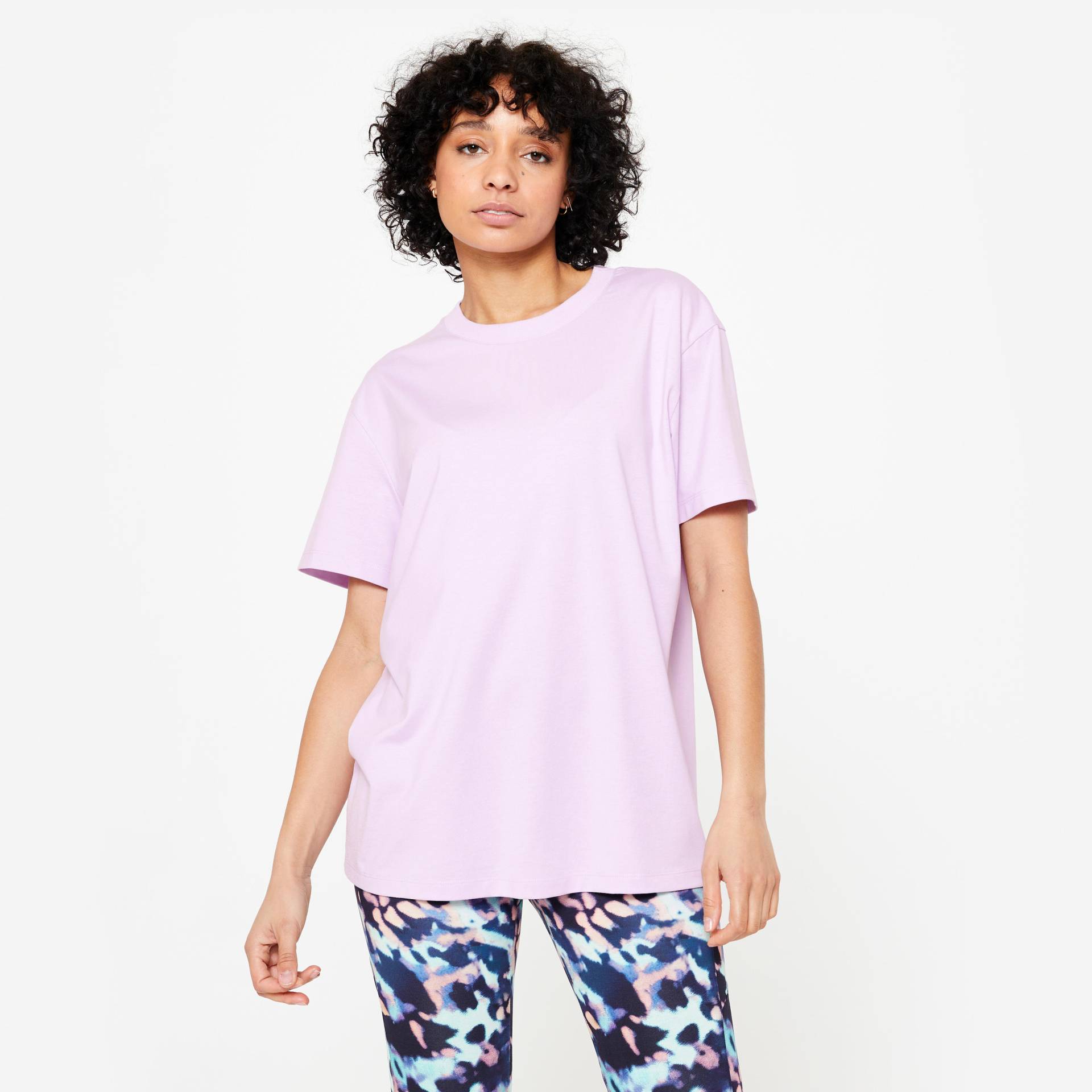 T-Shirt Damen Oversize Rundhals ‒ lila von Domyos