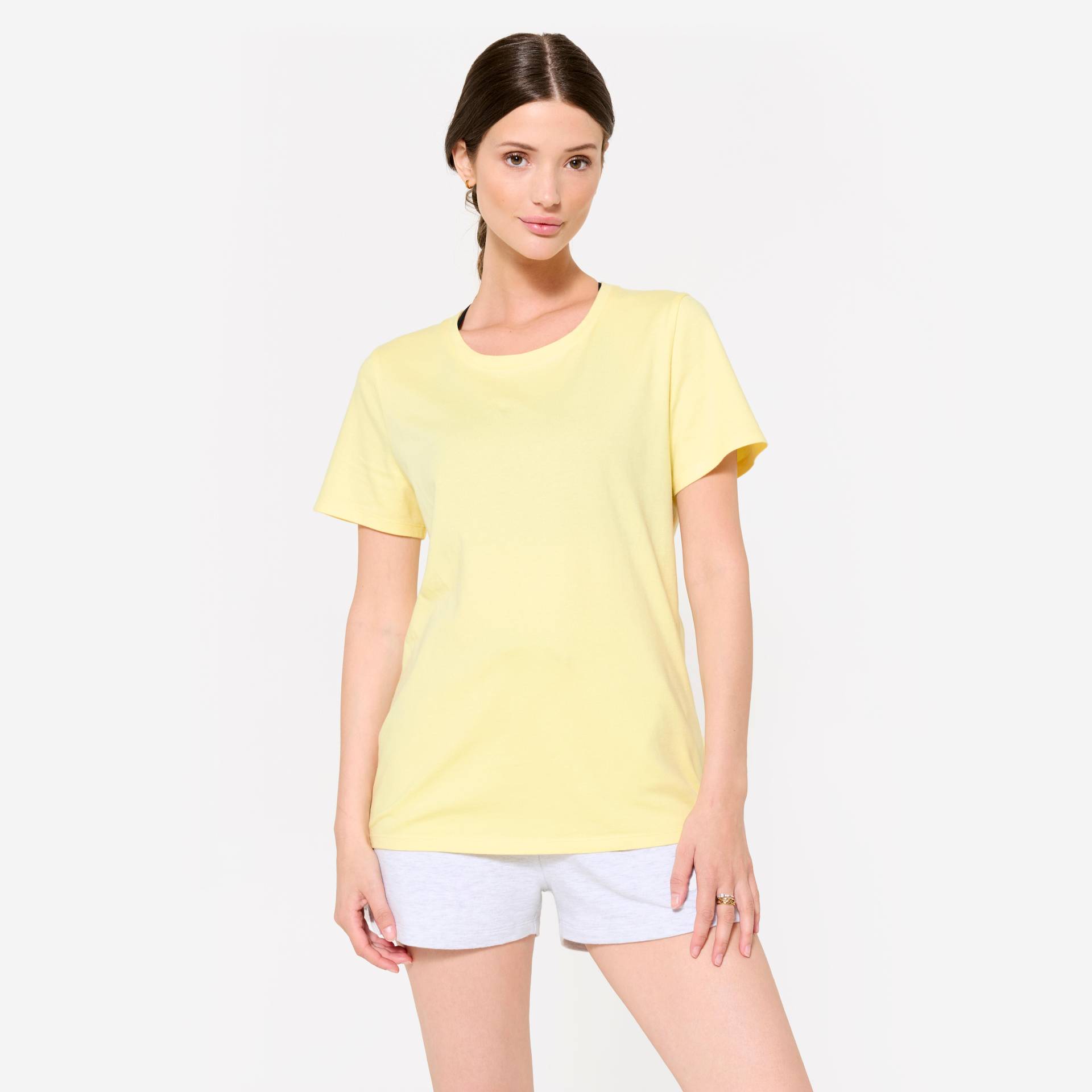 T-Shirt Damen - pastellgelb T-Shirt Damen - pastellgelb von Domyos