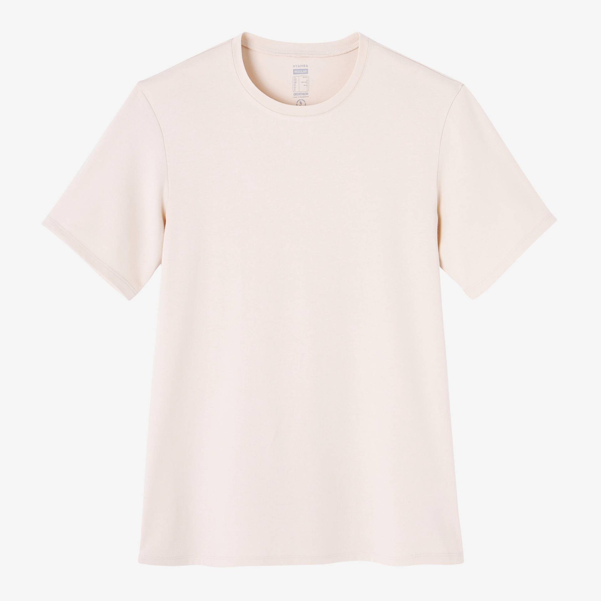 T-Shirt dehnbar Baumwolle - 500 beige von Domyos