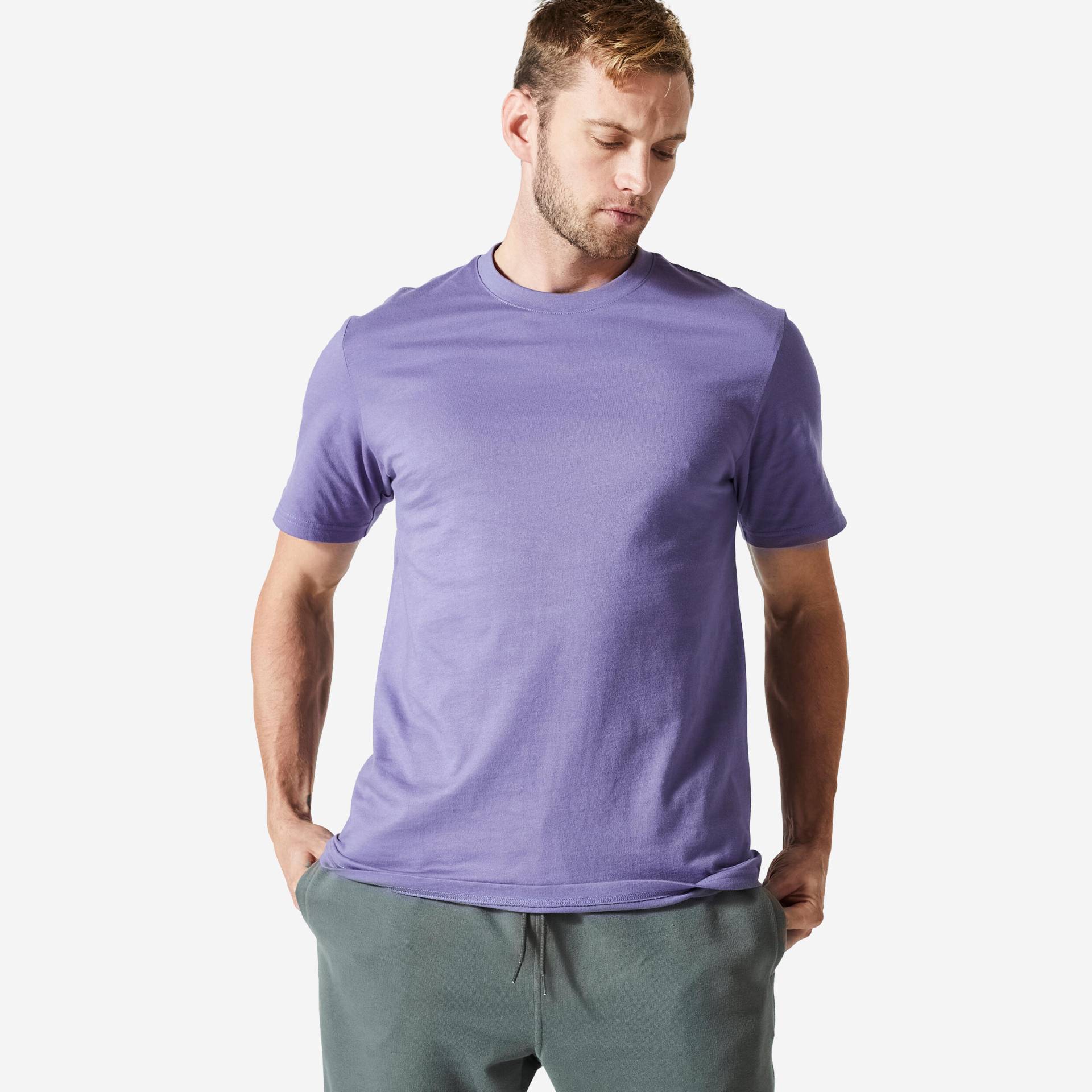 T-Shirt Herren - Essentials 500 blau von Domyos
