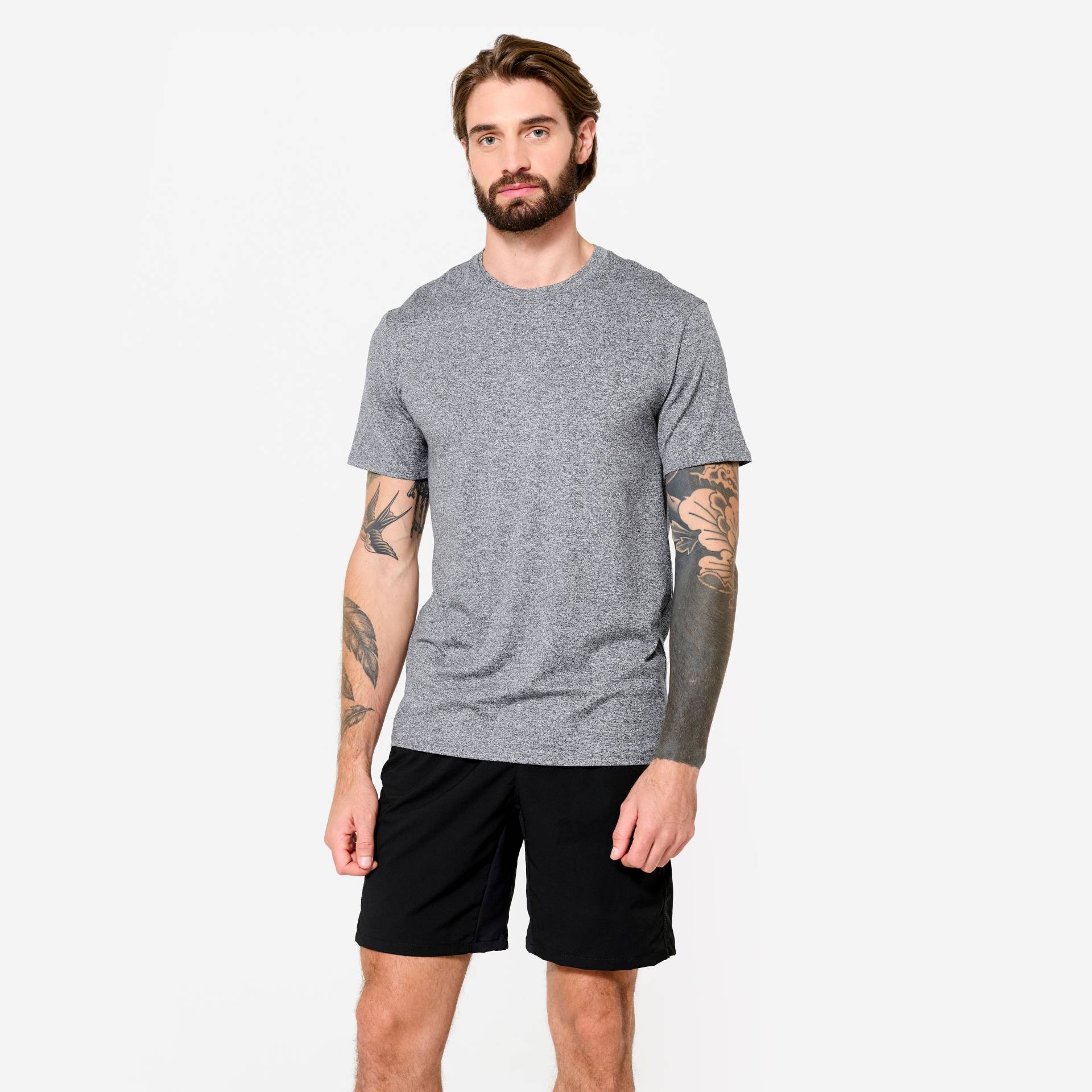 T-Shirt Herren soft - dunkelblau von Domyos