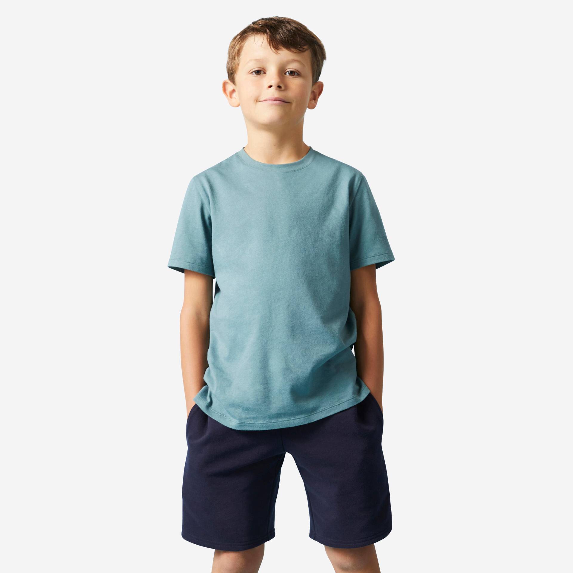 T-Shirt Baumwolle Kinder - khaki von Domyos