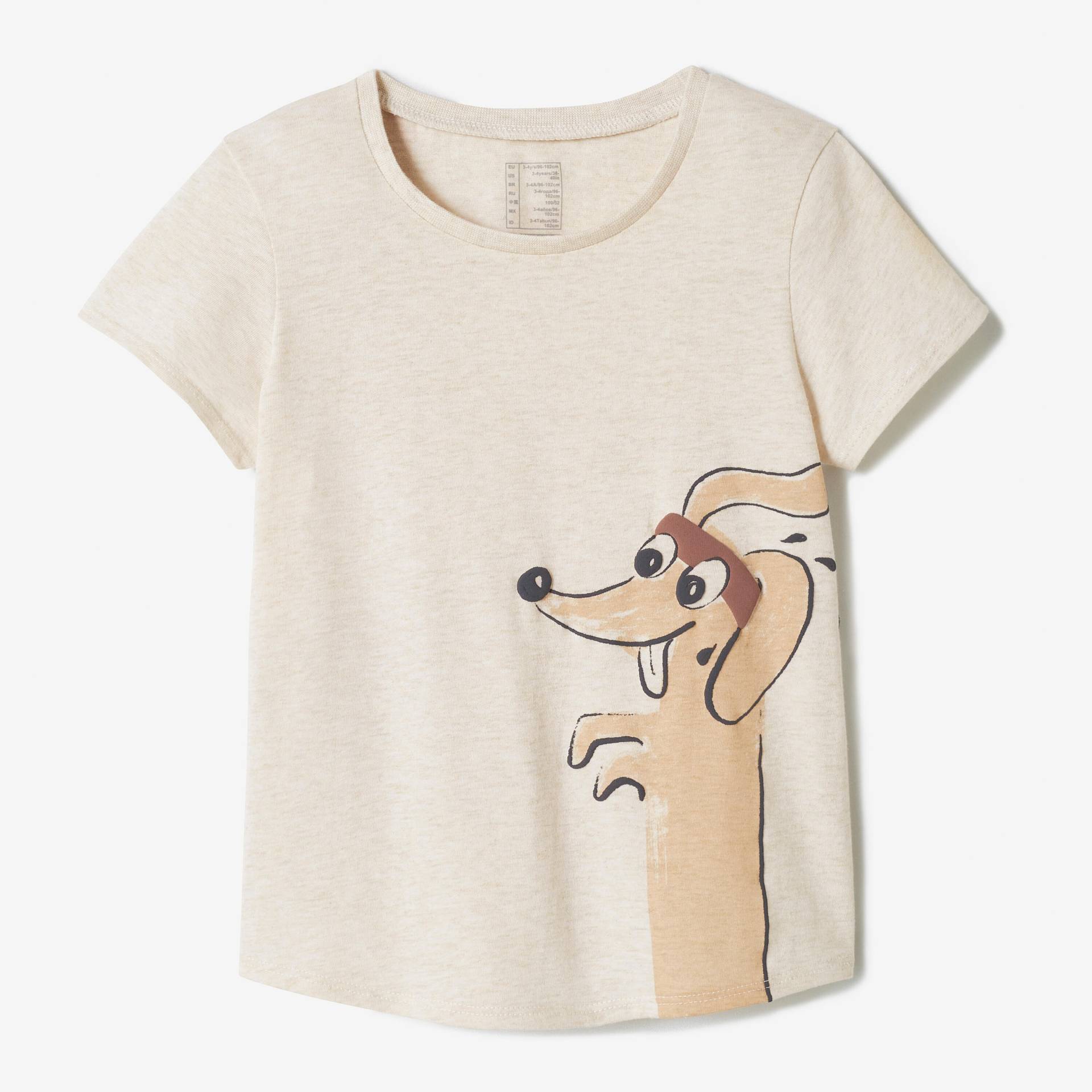 T-Shirt Baby/Kleinkind Baumwolle - naturfarben von Domyos