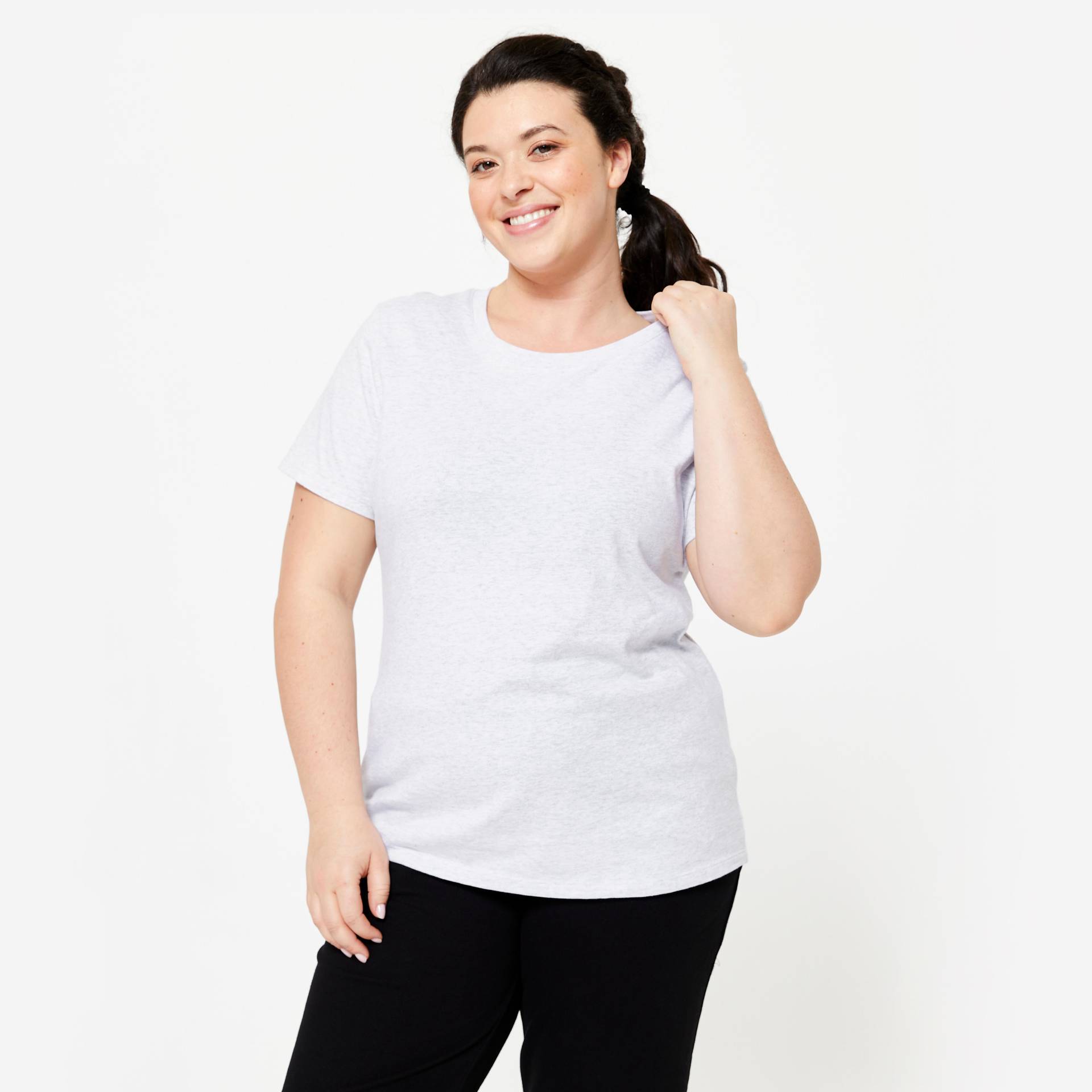 T-shirt Damen - 500 Essentials grau T-shirt Damen - 500 Essentials grau von Domyos