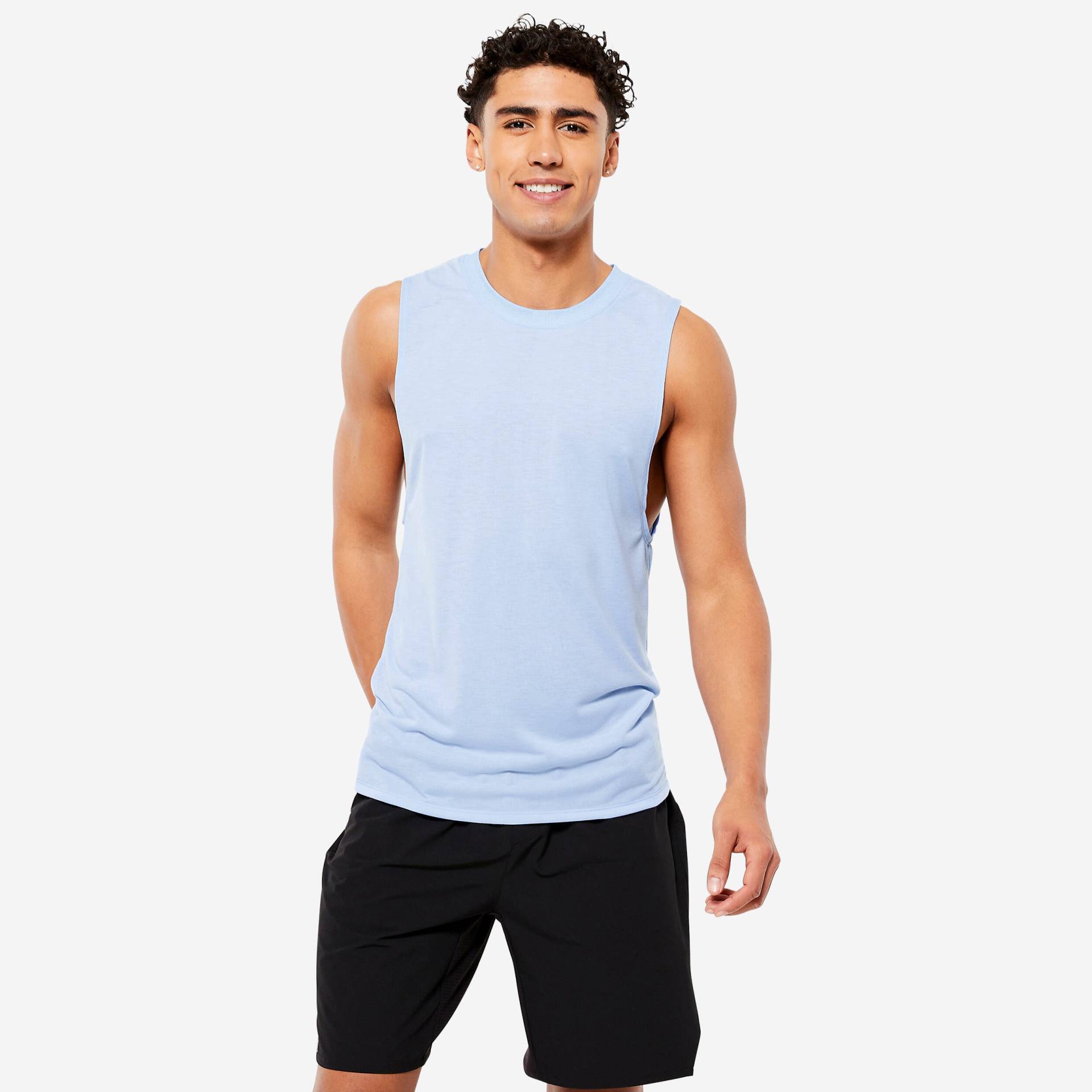 Tank Top Herren - blau von Domyos