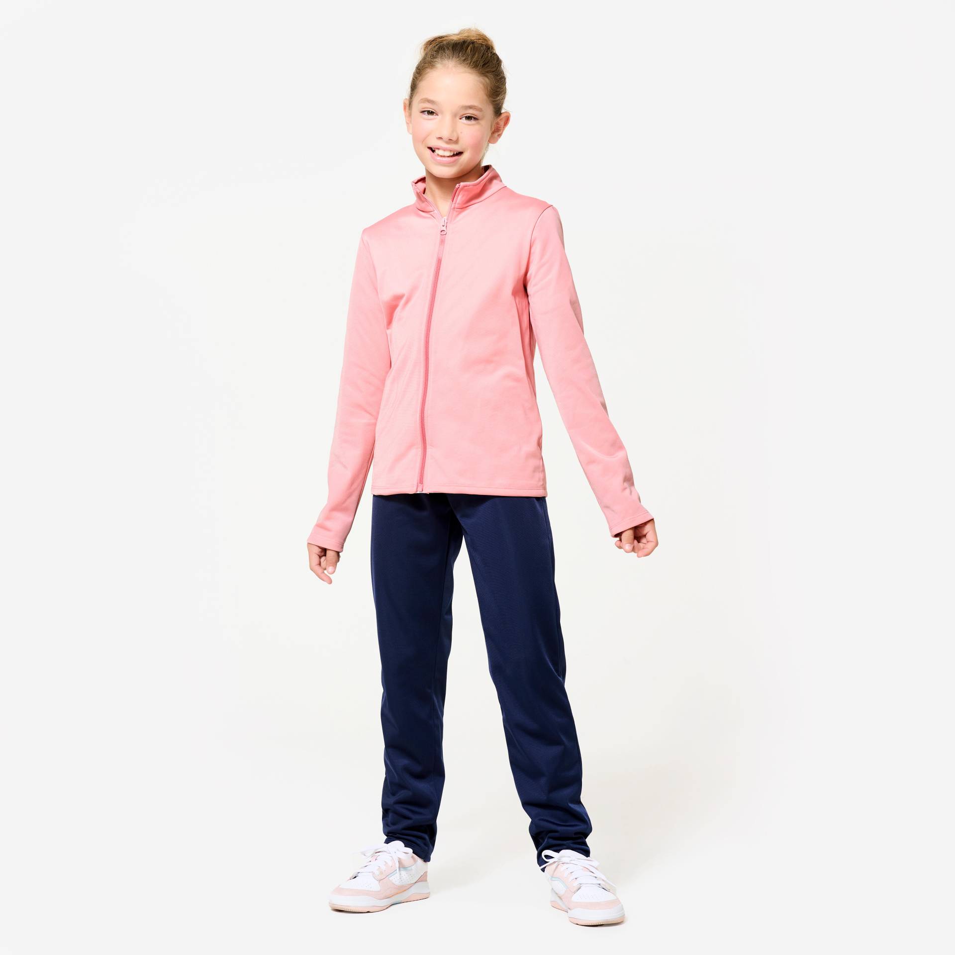 Trainingsanzug Kinder - Gym'y Synthetik atmungsaktiv rosa Trainingsanzug Kinder - Gym'y Synthetik atmungsaktiv rosa von Domyos