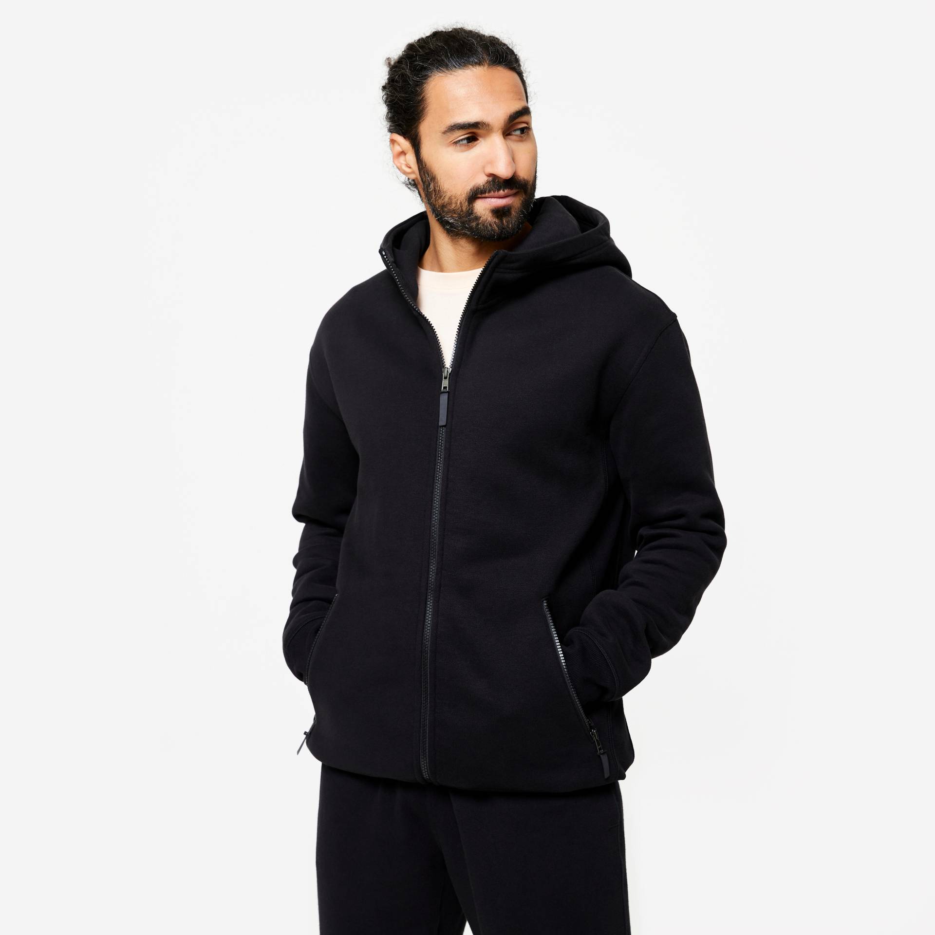 Trainingsjacke mit Kapuze Herren - 520 dunkelblau Trainingsjacke mit Kapuze Herren - 520 dunkelblau von Domyos