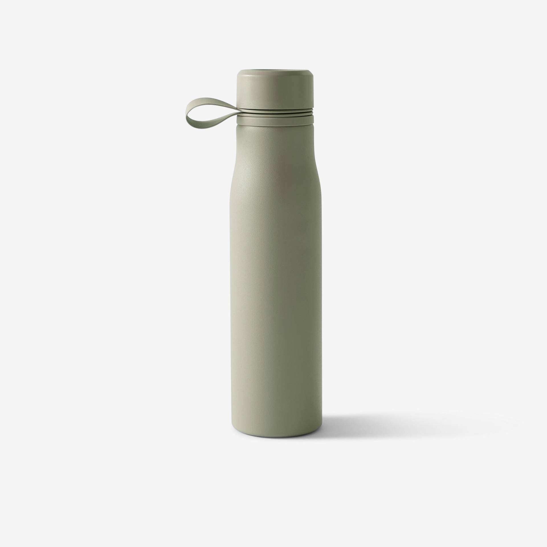Trinkflasche 750 ml Aluminium - khaki von Domyos