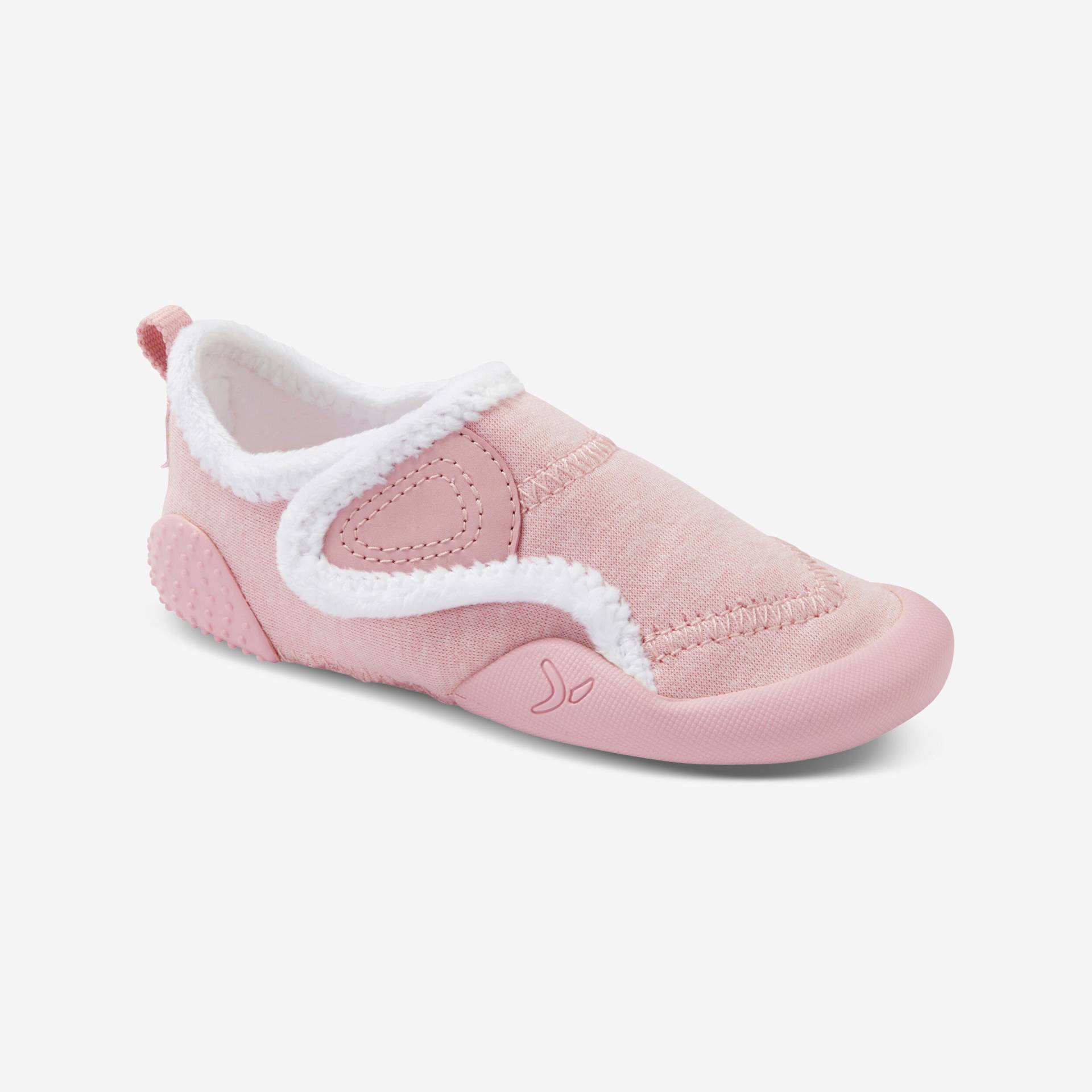 Turnschuhe/Hausschuhe Babylight 550 Comfort Babyturnen rosa von Decathlon