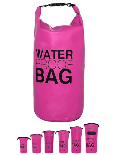 DonDon Dry Bag wasserdichte Tasche 2l, 5l, 10l, 15l, 20l, 30l Pack-Sack Beutel mit Schultergurt - pink 30 Liter DonDon Dry Bag wasserdichte Tasche 2l, 5l, 10l, 15l, 20l, 30l Pack-Sack Beutel mit Schultergurt - pink 30 Liter von DonDon