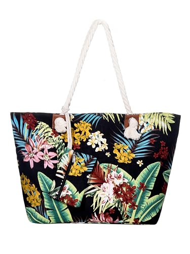 DonDon Badetasche XXL Familie Strandtasche Damen mit Reißverschluss Beach bag groß - Cook Island DonDon Badetasche XXL Familie Strandtasche Damen mit Reißverschluss Beach bag groß - Cook Island von DonDon