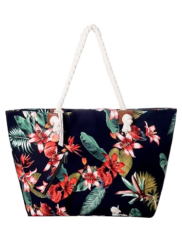 DonDon Badetasche XXL Familie Strandtasche Damen mit Reißverschluss Beach Bag groß - Karibik Lifestyle DonDon Badetasche XXL Familie Strandtasche Damen mit Reißverschluss Beach Bag groß - Karibik Lifestyle von DonDon