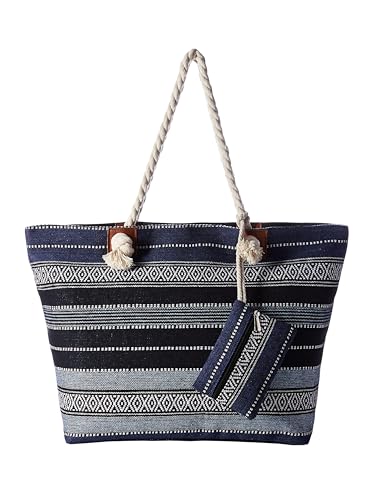 DonDon Strandtasche XXL Familie Badetasche Damen Beach bag groß mit Reißverschluss - Baltic Dream von DonDon