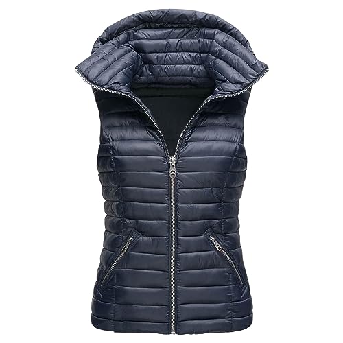 DondPO Steppmantel Damen, Black Friday, Damen Weste Damen-Westen Mantel Winter Jacke Herbst Steppweste Leicht Lang Daunenmantel Jacken Für Winterjacke Softshell von DondPO