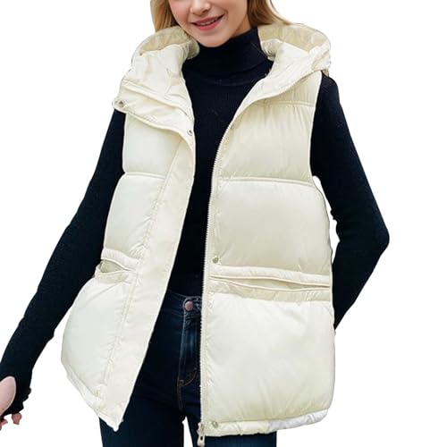 DondPO Steppmantel Damen Leicht, Angebote Tages Blitzangebote, Steppmantel Damen Leicht Steppweste Lang Mantel Winter Winterjacke Westen Weste Herbst Daunenweste Lange Jacken Für Elegant von DondPO