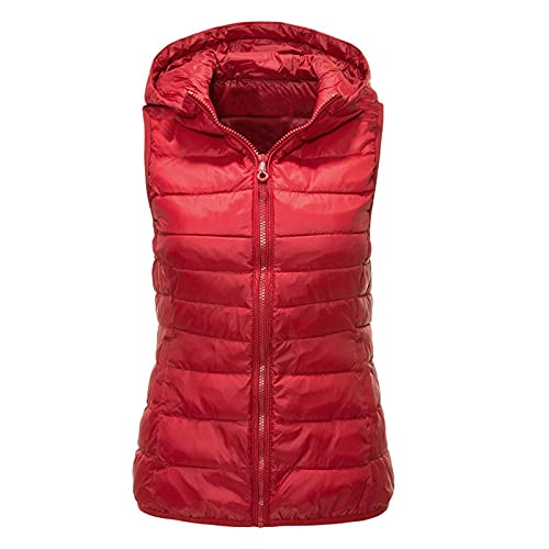 DondPO Steppweste Damen Lang, B Ware Retouren, Daunenweste Damen Lang Steppweste Herbst Mode Herbstjacke Daunenmantel Weste Steppmantel Leicht Winterjacke Softshell Outdoor von DondPO