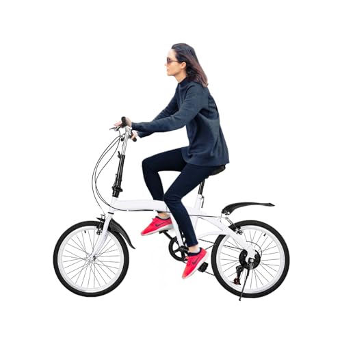 Donened 20 Zoll Klapprad, Faltrad mit 6 Gang Erwachsene Klappfahrrad Folding City Bike für geeignet ab 140 cm-180 cm Fahrrad Donened 20 Zoll Klapprad, Faltrad mit 6 Gang Erwachsene Klappfahrrad Folding City Bike für geeignet ab 140 cm-180 cm Fahrrad von Donened