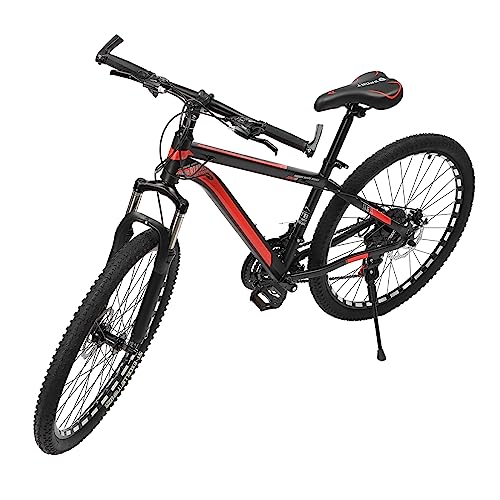 Donened 26 Zoll Mountainbike, 21 Gang Fahrrad mit Scheibenbremsen MTB für Mädchen Jungen Herren und Damen (Rot) von Donened
