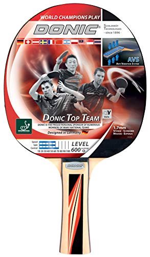 DONIC Donic-Schildkröt Donic-Schildkröt Tischtennisschläger Top Team 600, AVS-Griff, 1,7 mm Schwamm, Donic 2-Stern - ITTF Belag, 733236, Holz/Natur DONIC Donic-Schildkröt Donic-Schildkröt Tischtennisschläger Top Team 600, AVS-Griff, 1,7 mm Schwamm, Donic 2-Stern - ITTF Belag, 733236, Holz/Natur von Schildkröt