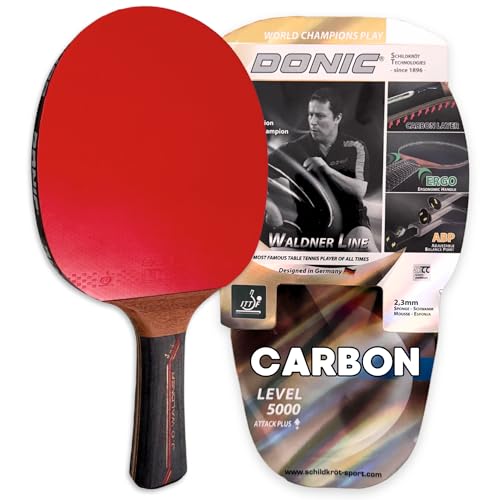 Donic-Schildkröt Carbon Tischtennisschläger Waldner 5000 | Carbon-Holz in Premium-Qualität | ITTF Belag | konkaver Griff | Profi Wettkampf Tischtennis-Schläger Donic-Schildkröt Carbon Tischtennisschläger Waldner 5000 | Carbon-Holz in Premium-Qualität | ITTF Belag | konkaver Griff | Profi Wettkampf Tischtennis-Schläger von Donic-Schildkröt