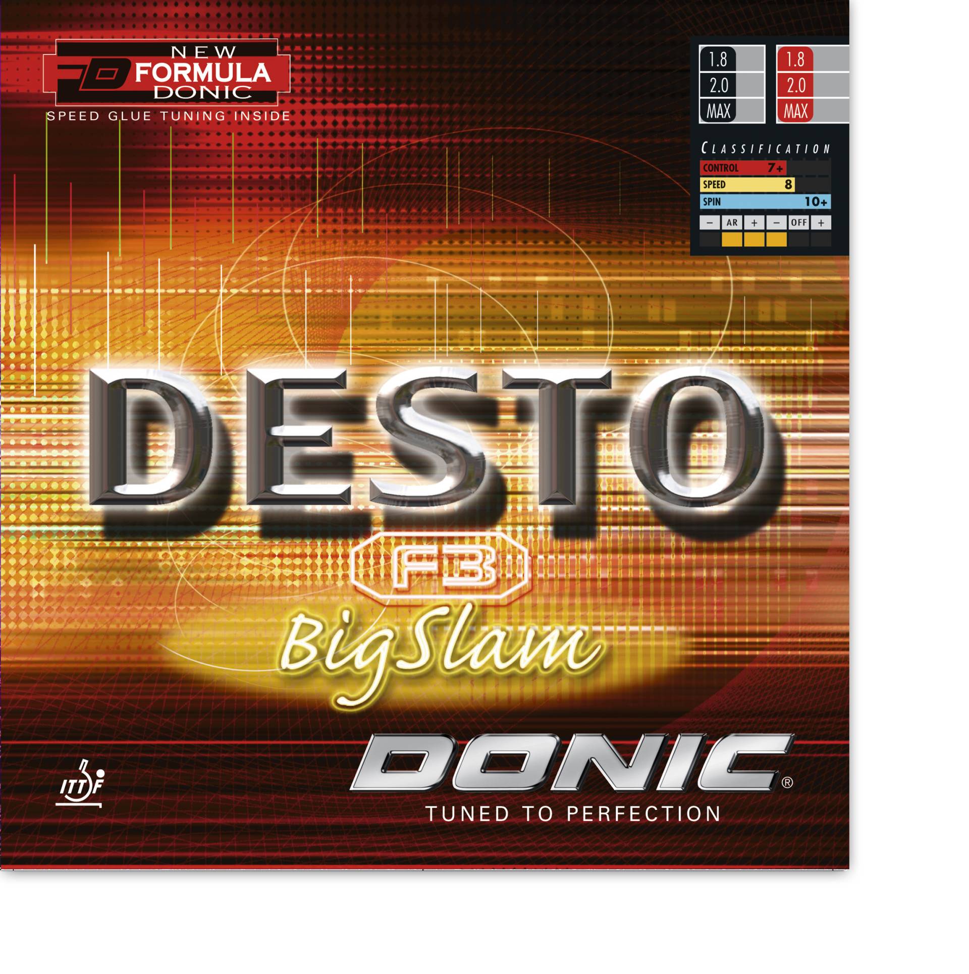 Donic Desto F3 Big Slam - Tischtennis Belag Donic Desto F3 Big Slam - Tischtennis Belag von Donic