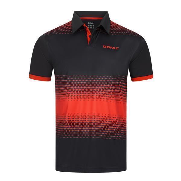 Donic Poloshirt Push schwarz-rot L Donic Poloshirt Push schwarz-rot L von Donic