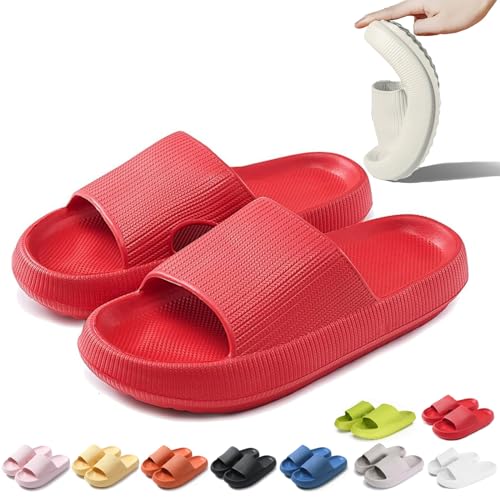 Donubiiu Orthoslipper - das Original für maxirnalen Komfort, Orthoslipper Original, Orthoslipper Wolken Damen Original (Rot,42/43EU) von Donubiiu