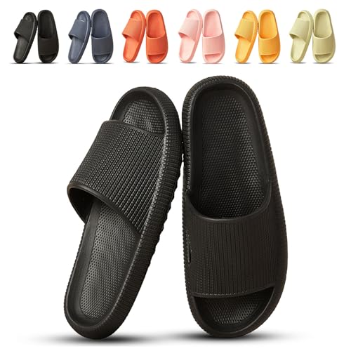 Donubiiu Orthoslipper original Damen bergexperten,Orthoslipper-das Original für maxirnalen Komfort Damen Herren Slipper (Schwarz,42-43) von Donubiiu